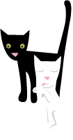 Black Cat and White Cat